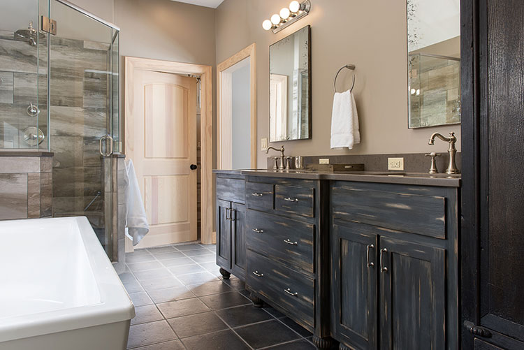 Timberbuilt Timberframe Homes with Millcreek and Company Garrett County MD – Marshall bathroom Timberbuilt Timberframe Homes with Millcreek and Company Garrett County MD - Marshall bathroom